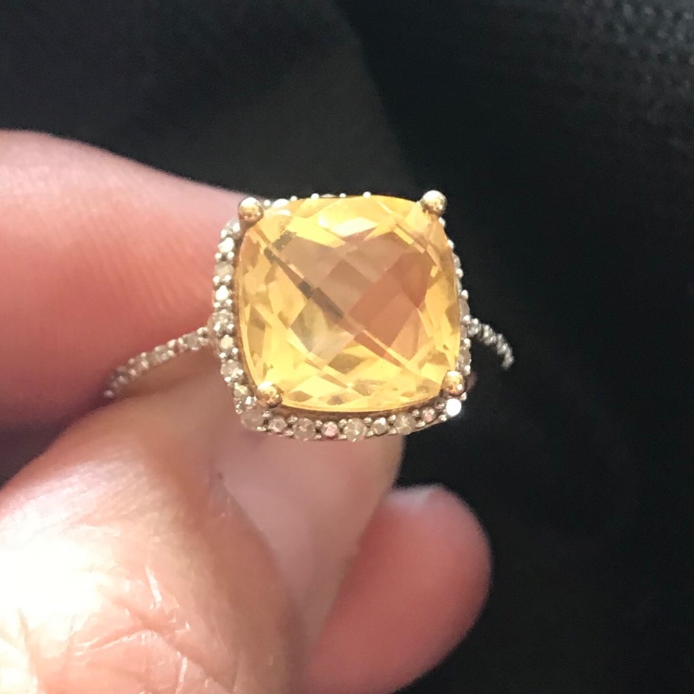 Citrine Gemstone Ring